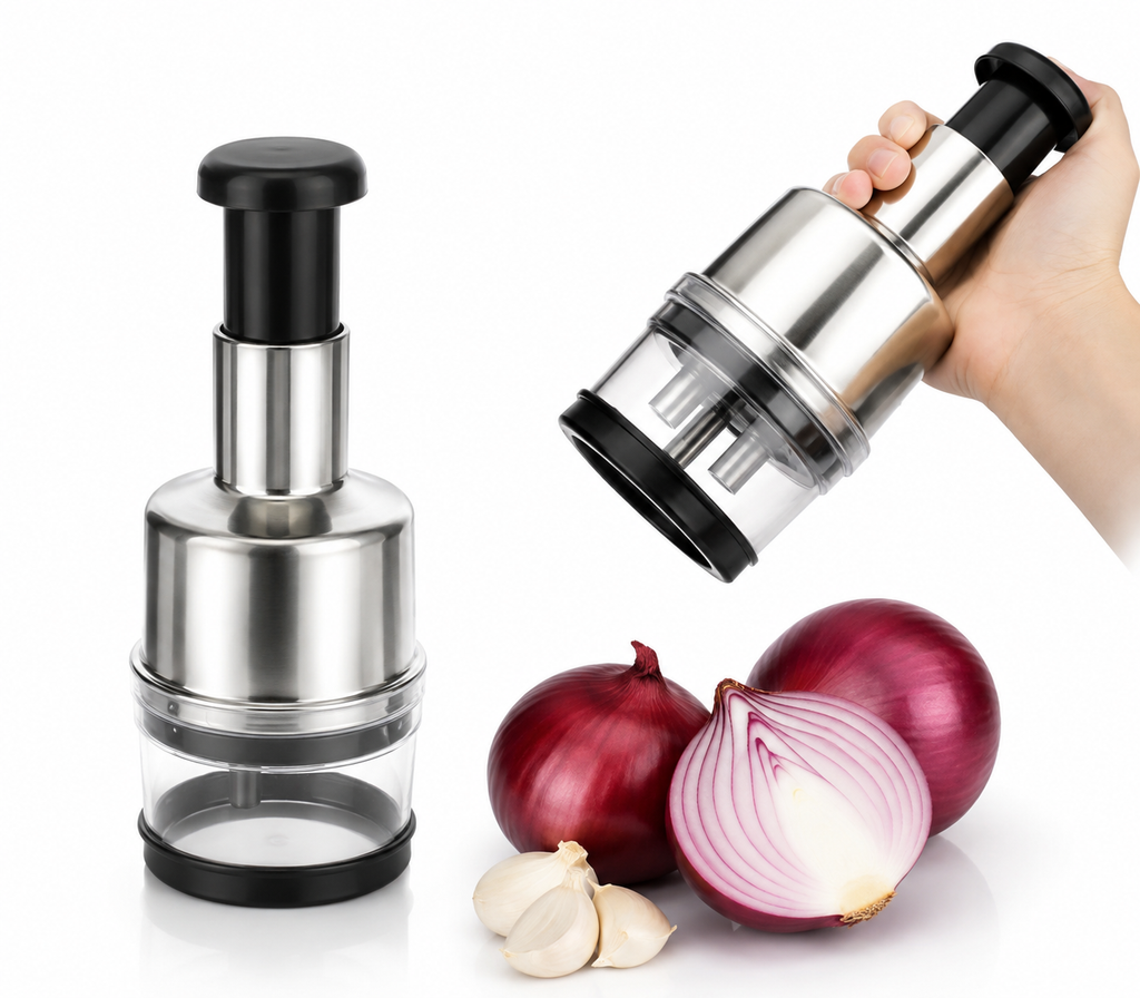 VELZI Stainless steel Hand Pressure Food Chopper