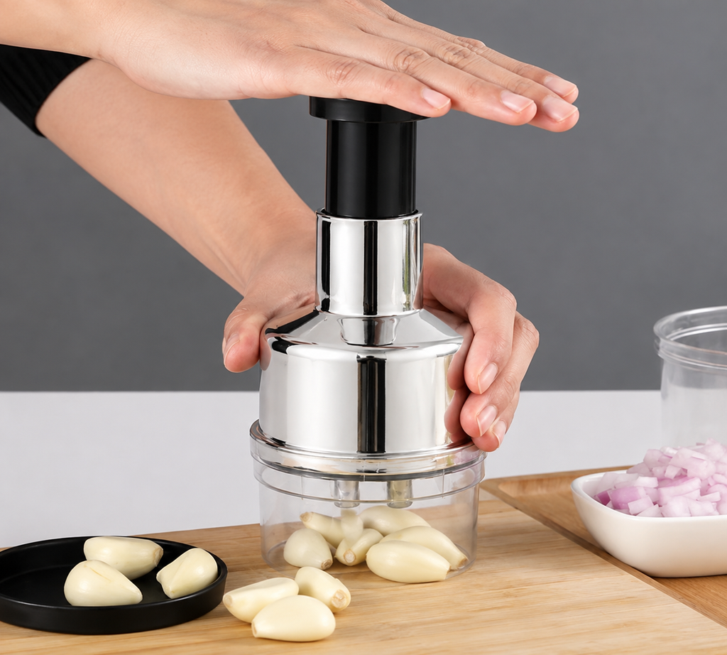 VELZI Stainless steel Hand Pressure Food Chopper